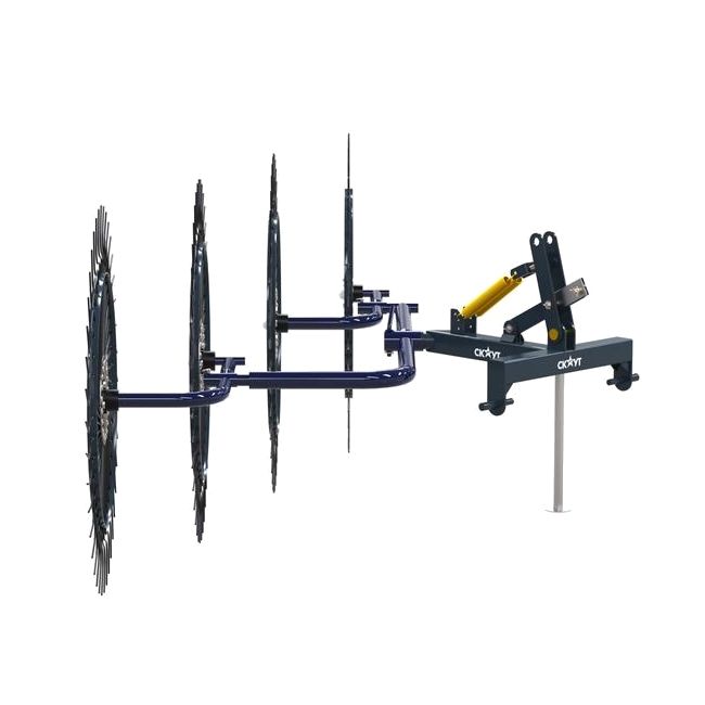 Грабли ворошилки СКАУТ PL-4600 для трактора, четыре колеса сгребания - изображение 5