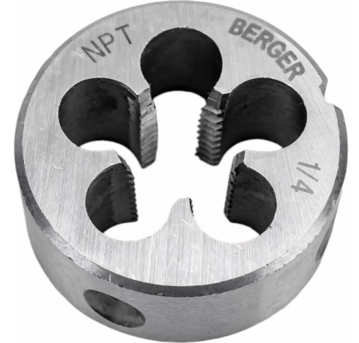 Плашка BERGER BG1183 дюймовая 1/4-18NPT, внешний d 38 мм