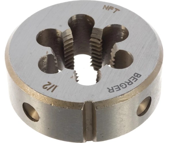 Плашка BERGER BG1185 дюймовая 1/2-14NPT, внешний d 54,7 мм