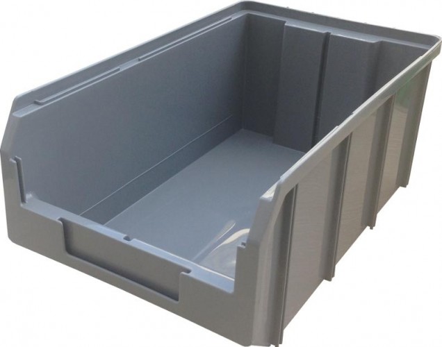 Пластиковый ящик СТЕЛЛА-ТЕХНИК V-3 341 х 207 х 143 мм серый