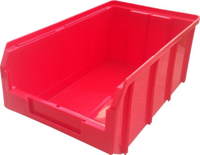 Пластиковый ящик СТЕЛЛА-ТЕХНИК V-3 341 х 207 х 143 мм красный
