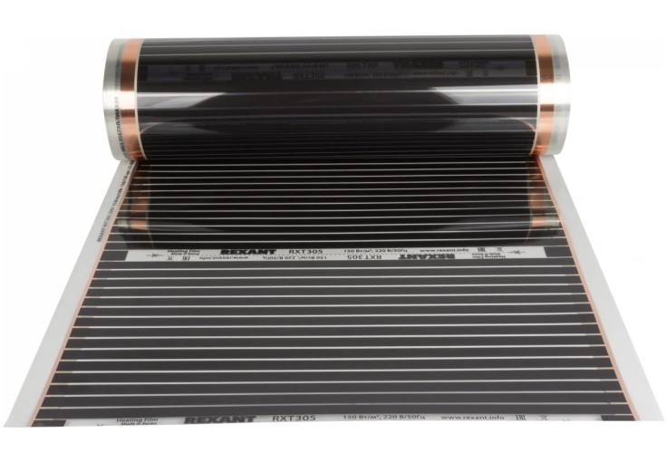 Пленка инфракрасная REXANT 51-0503-7 Optima 150, 2 м²/0,5х4 м/ 300Вт - изображение 2