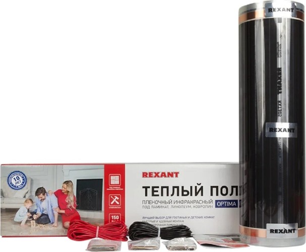 Пленка инфракрасная REXANT 51-0515-7 Optima 150 12 м²/0,5х24 м/1800 вт