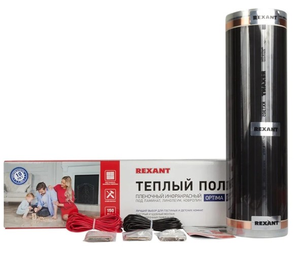 Пленка инфракрасная REXANT 51-0516-7 Optima 150 13 м²/0,5х26 м/1950 вт - изображение 2