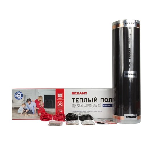 Пленка инфракрасная REXANT 51-0510-7 Optima 150 7 м²/0,5х14 м/ 1050 вт