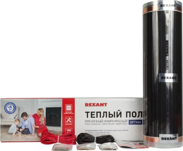 Пленка инфракрасная REXANT 51-0504-7 Optima 150 2,5 м²/0,5х5 м/375 вт - изображение 3
