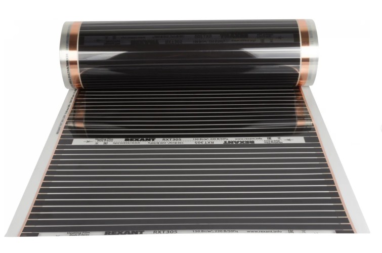 Пленка инфракрасная REXANT 51-0507-7 Optima 150, 4 м²/0,5х8 м/600Вт - изображение 2