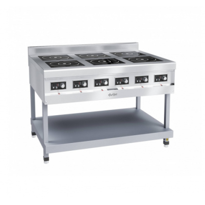 ПЛИТА индукционная 6-ти конфорочная КИП-69П-3,5, краш. подставка