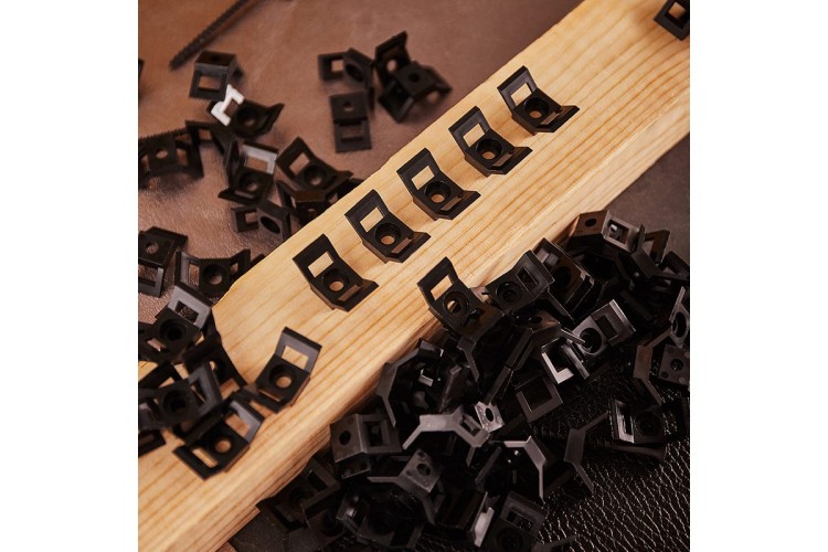 Площадка для крепления стяжки REXANT 29x15 мм, черная (пс-2) упаковка 100 шт. 07-2105 - изображение 3