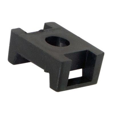 Площадка для крепления стяжки REXANT 22x16 мм, черная (пс-2) упаковка 10 шт. 07-2103-10