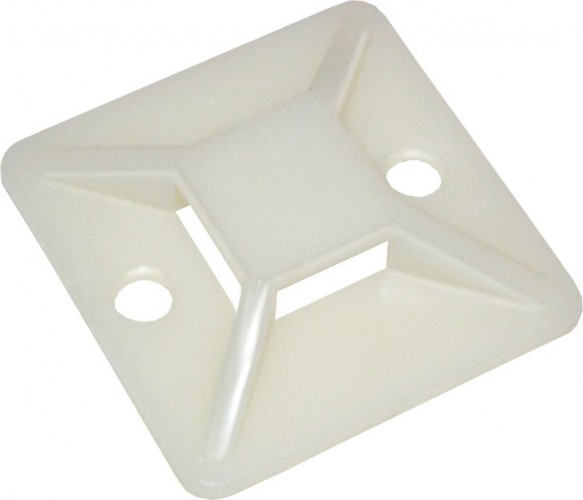 Площадка под хомуты IEK самоклеящаяся 20х20 бел. (уп. 100шт) UHP30-20-100