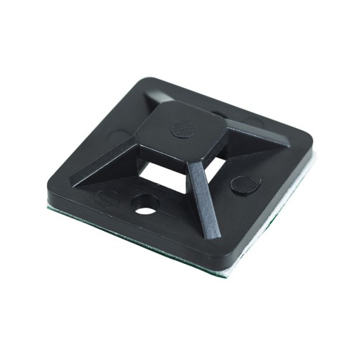 Площадка REXANT 25х25 мм, черная самоклеящаяся упаковка 10 шт. 07-2026-10