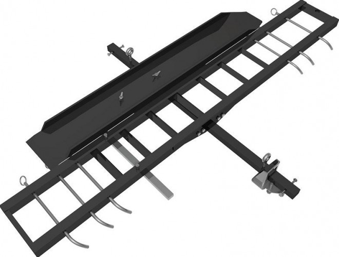 Площадка с крепежом СОРОКИН 28.400 на фаркоп для транспортировки мотоциклов 0,18 т