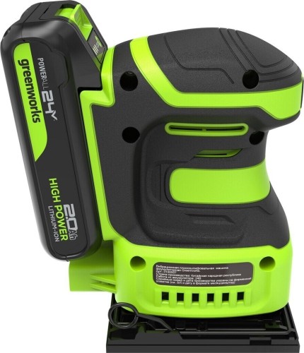 Плоская шлифмашина аккумуляторная GREENWORKS G24SS14 24V, АКБ 2Ач и ЗУ 3100507CUA - изображение 5