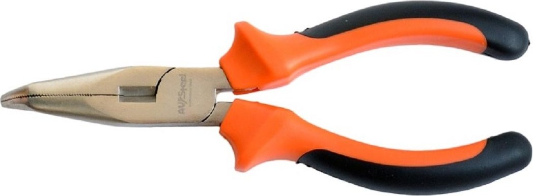 Плоскогубцы AV Steel AV-613200 200 мм, удлиненные изогнутые