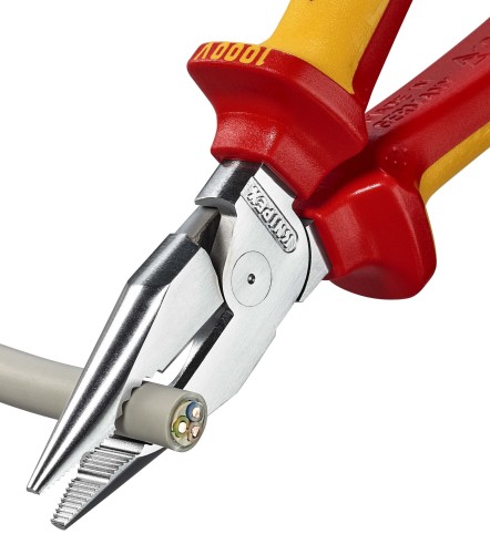 Плоскогубцы диэлектрические KNIPEX KN-0826185 остроконечные с удлиненными губками, 185 мм - изображение 2