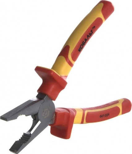 Плоскогубцы диэлектрические Кобальт 647-024 1000 V, 200 мм - изображение 2