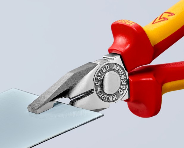 Плоскогубцы диэлектрические KNIPEX KN-0306180TBK комбинированные VDE, 180 мм - изображение 3