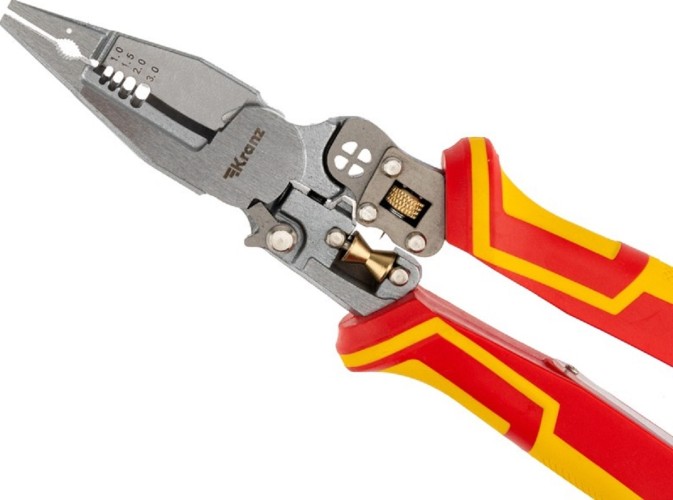 Плоскогубцы диэлектрические Kranz PRO 210мм многофункциональные с тестером KR-12-4656-3 - изображение 2
