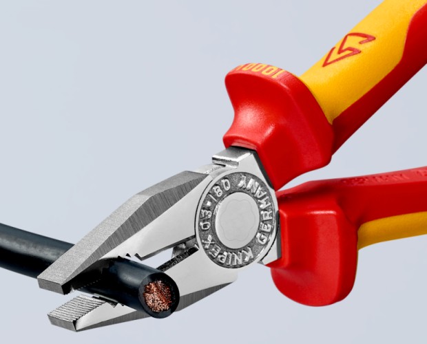 Плоскогубцы диэлектрические KNIPEX KN-0306180TBK комбинированные VDE, 180 мм - изображение 2