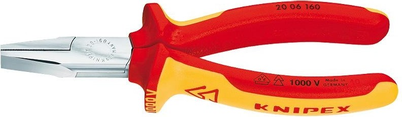 Плоскогубцы диэлектрические KNIPEX 2006160 1000 V, 160 мм KN-2006160