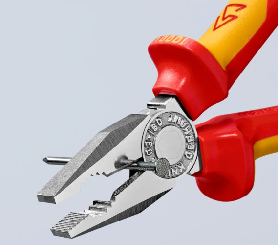 Плоскогубцы диэлектрические KNIPEX KN-0306180TBK комбинированные VDE, 180 мм - изображение 4