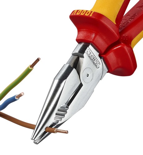 Плоскогубцы диэлектрические KNIPEX KN-0826185 остроконечные с удлиненными губками, 185 мм - изображение 3
