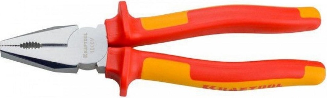 Плоскогубцы диэлектрические KRAFTOOL ELECTRO-KRAFT 1000 V, 200 мм, комбинированные 2202-1-20_z01