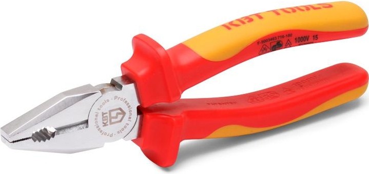Плоскогубцы диэлектрические КВТ серия "ПРОФИ" 180 мм 67358