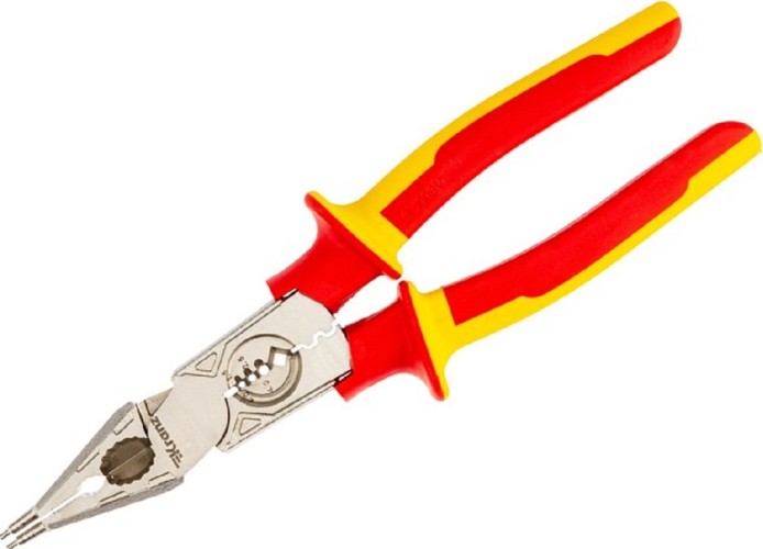 Плоскогубцы диэлектрические Kranz 238мм многофункциональные со съемником KR-12-4657-3 - изображение 3