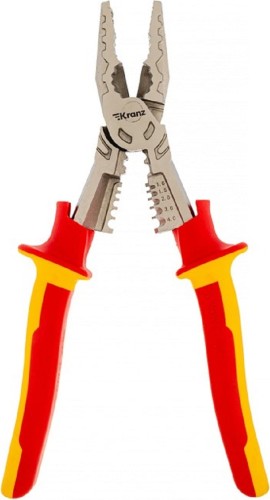 Плоскогубцы диэлектрические Kranz 230мм многофункциональные KR-12-4651-3 - изображение 4