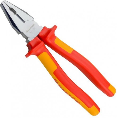 Плоскогубцы диэлектрические KRAFTOOL ELECTRO-KRAFT 1000 V, 160 мм, комбинированные 2202-1-16_z01
