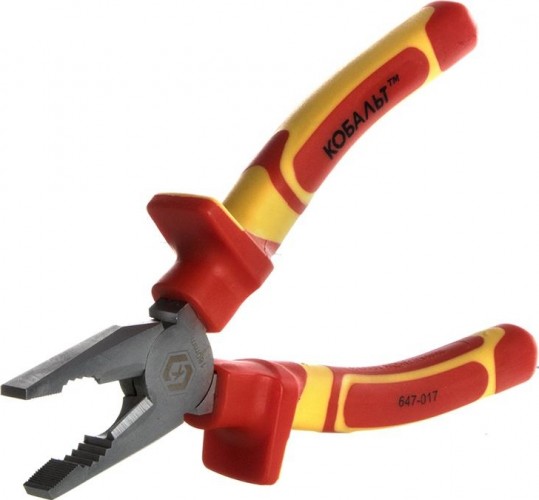 Плоскогубцы диэлектрические Кобальт 647-017 1000 V, 180 мм - изображение 2