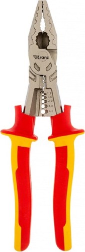 Плоскогубцы диэлектрические Kranz 230мм многофункциональные KR-12-4651-3