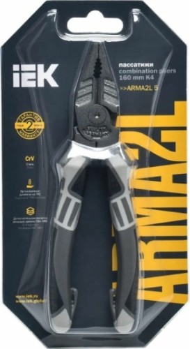 Плоскогубцы IEK ARMA2L 5 K4 160мм A2L5-PL10-K4-160 - изображение 2