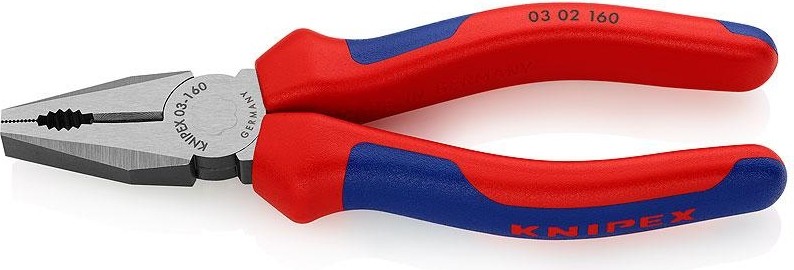 Плоскогубцы KNIPEX 0302160SB 160 мм комбинированные KN-0302160SB