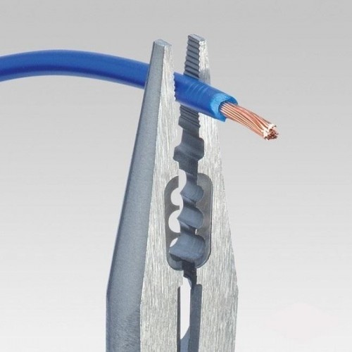 Плоскогубцы KNIPEX 1305160TBK 160 мм для монтажа проводов, хромированные, 2к ру KN-1305160TBK - изображение 2