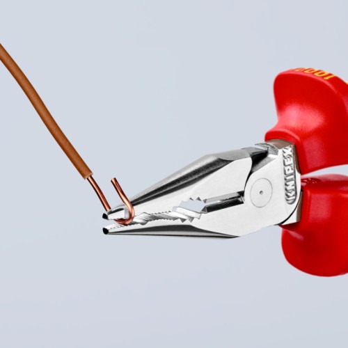 Плоскогубцы KNIPEX KN-0826145SB остроконечные с удлиненными губками, VDE, 145мм - изображение 2