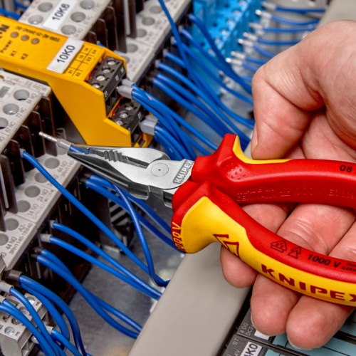 Плоскогубцы KNIPEX KN-0826145SB остроконечные с удлиненными губками, VDE, 145мм - изображение 3