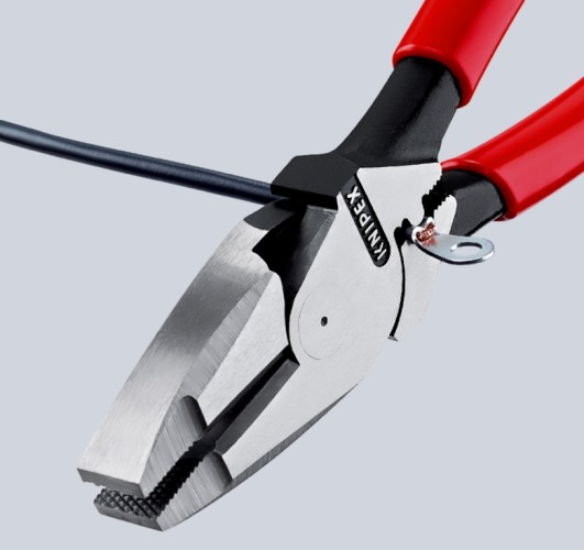 Плоскогубцы KNIPEX KN-0911240SB Lineman's электромонтажные, зона обжима, 240 мм - изображение 2