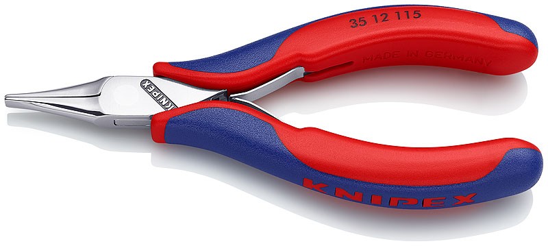 Плоскогубцы KNIPEX KN-3512115SB захватные для электроники, 115 мм