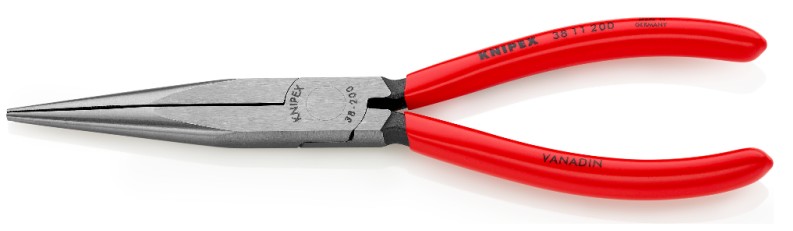 Плоскогубцы KNIPEX KN-3811200SB механика, плоскокруглые губки, 200 мм