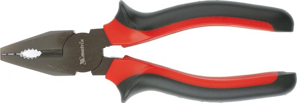 Плоскогубцы MATRIX "Black Nickel" 180 мм, двухкомпонентные рукоятки 16980 16980