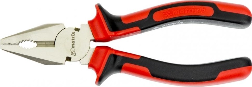 Плоскогубцы MATRIX "NICKEL" 160 мм, двухкомпонентные рукоятки 16902 16902