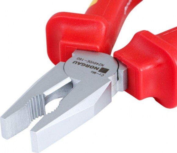 Плоскогубцы Norgau N246VDE-160 пассатижи силовые vde длина 160 мм, тип 067201116 - изображение 4