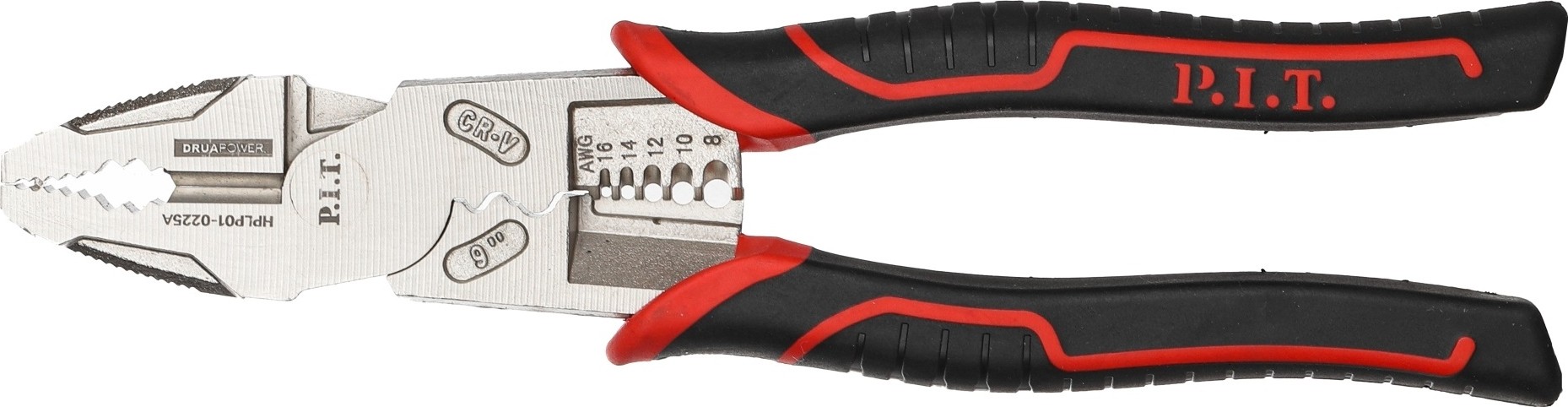 Плоскогубцы P.I.T. HPLP01-0225A DRUA многофункциональные усиленные  225мм