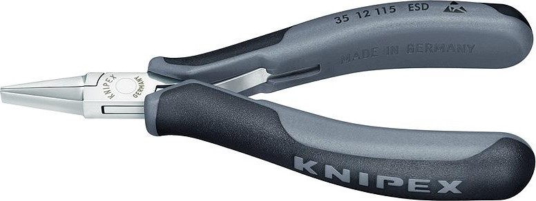 Плоскогубцы прецизионные антистатические KNIPEX 3512115ESD 115 мм KN-3512115ESD