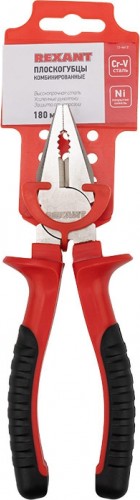 Плоскогубцы REXANT 12-4612 комбинированные 180 мм, двухкомпонентные рукоятки - изображение 2