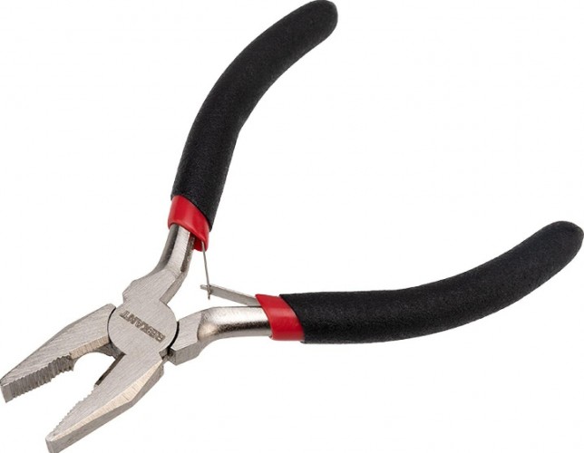 Плоскогубцы REXANT Мини 120 мм авторазжим, обливные рукоятки 12-4601
