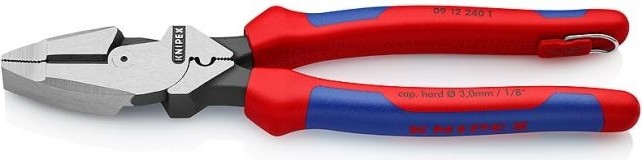 Плоскогубцы со страховочным креплением KNIPEX 0912240T 240 мм KN-0912240T